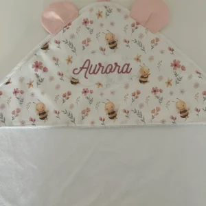 Accappatoio neonato apette